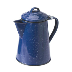 GSI Outdoors enamel coffee pot front view showing classic finish and durable design