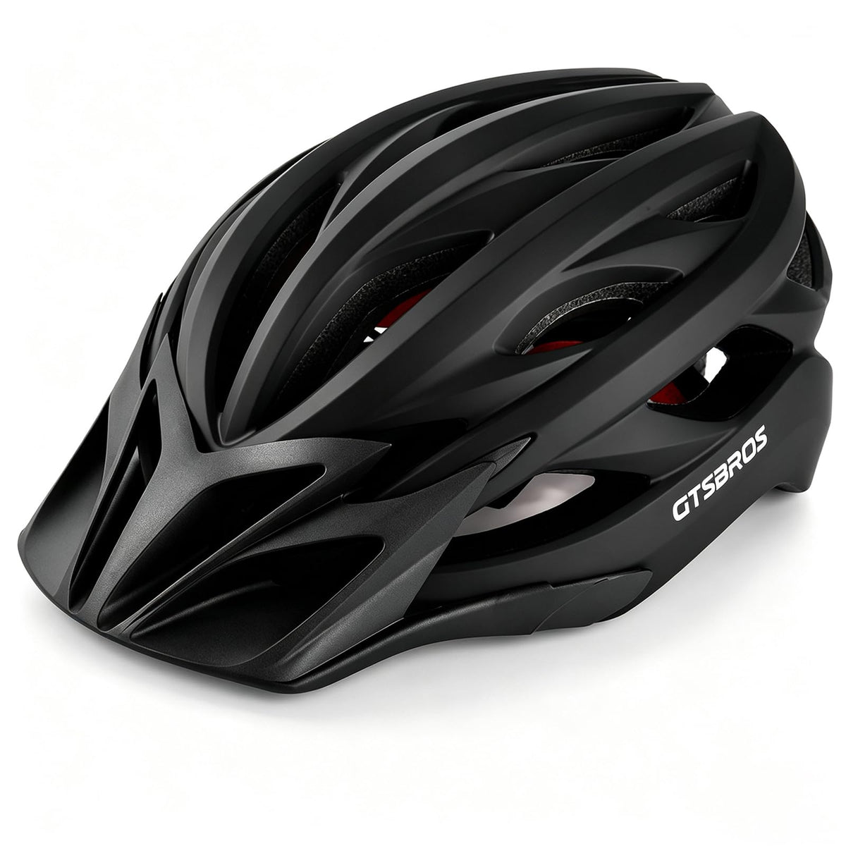 GTSBROS helmet front view showing vents and sleek fit for comfort