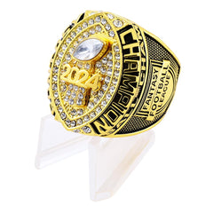 guancrown ring front face with stand showcasing champion presentation