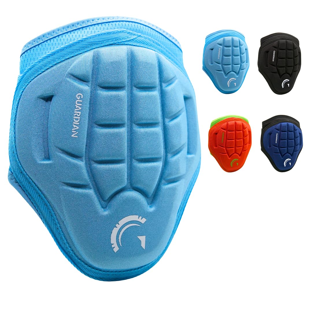 Guardian Baseball front view showing full elbow coverage and sleek Columbia Blue finish