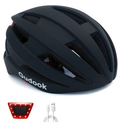 Gudook helmet front view showing sleek shell and ventilation, increasing rider safety