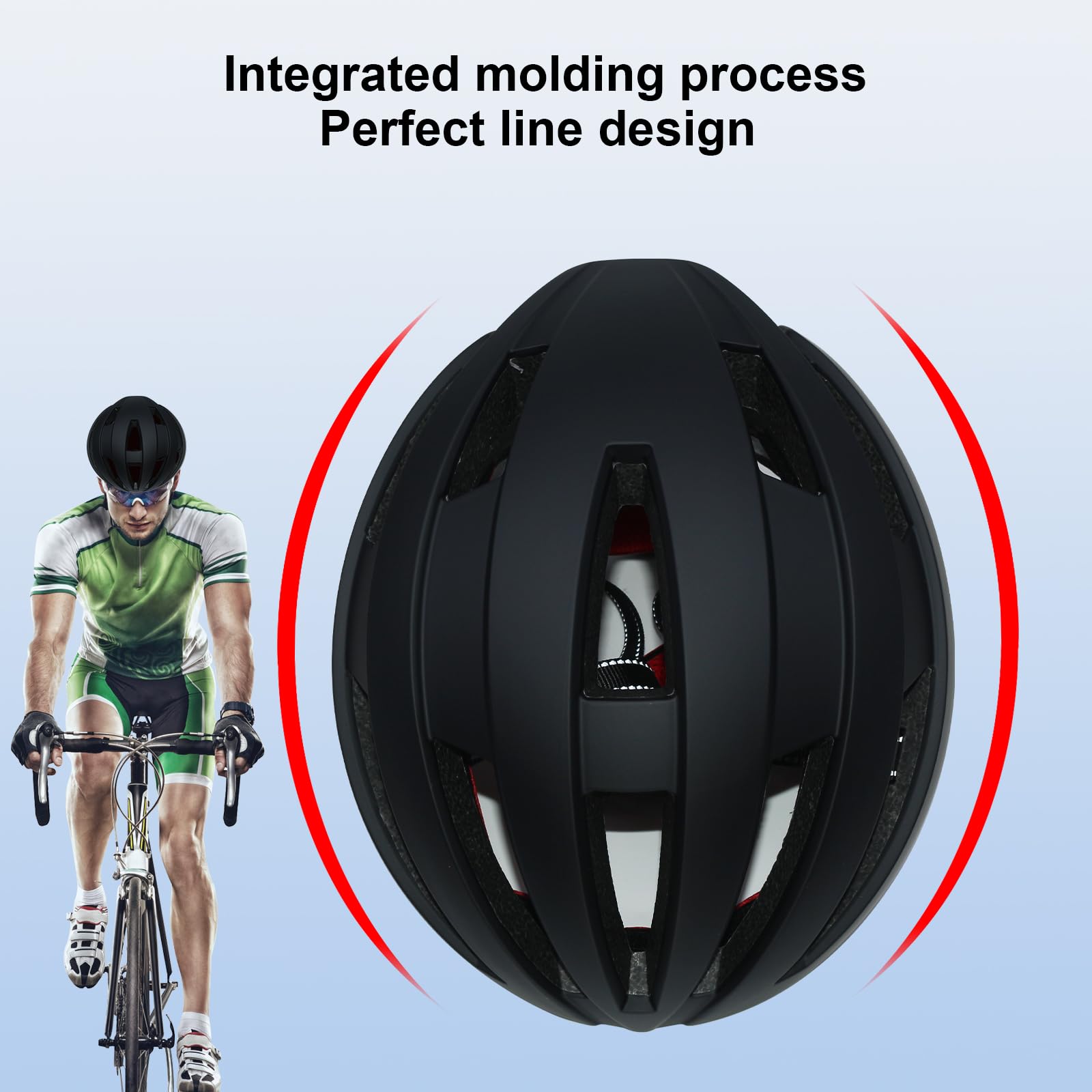 Gudook helmet with removable LED module detached for charging convenience