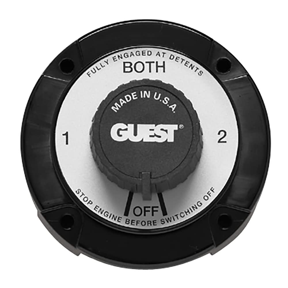 Guest 2111A front panel view showing knob and mounting, durable control for boats