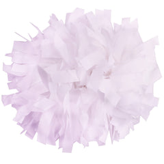 GUIFIER white poms front view showing full volume and team impact