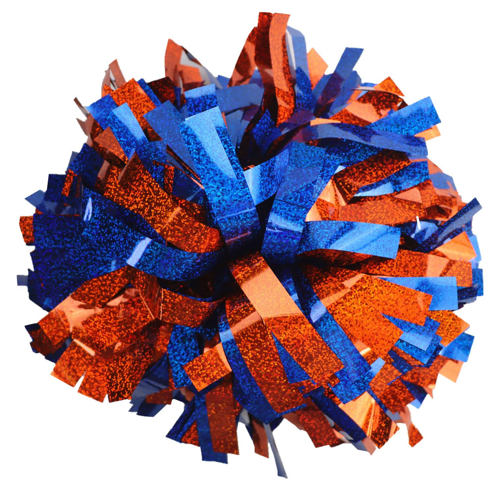 GUIFIER front view showing orange and royal blue pom poms for vibrant team support