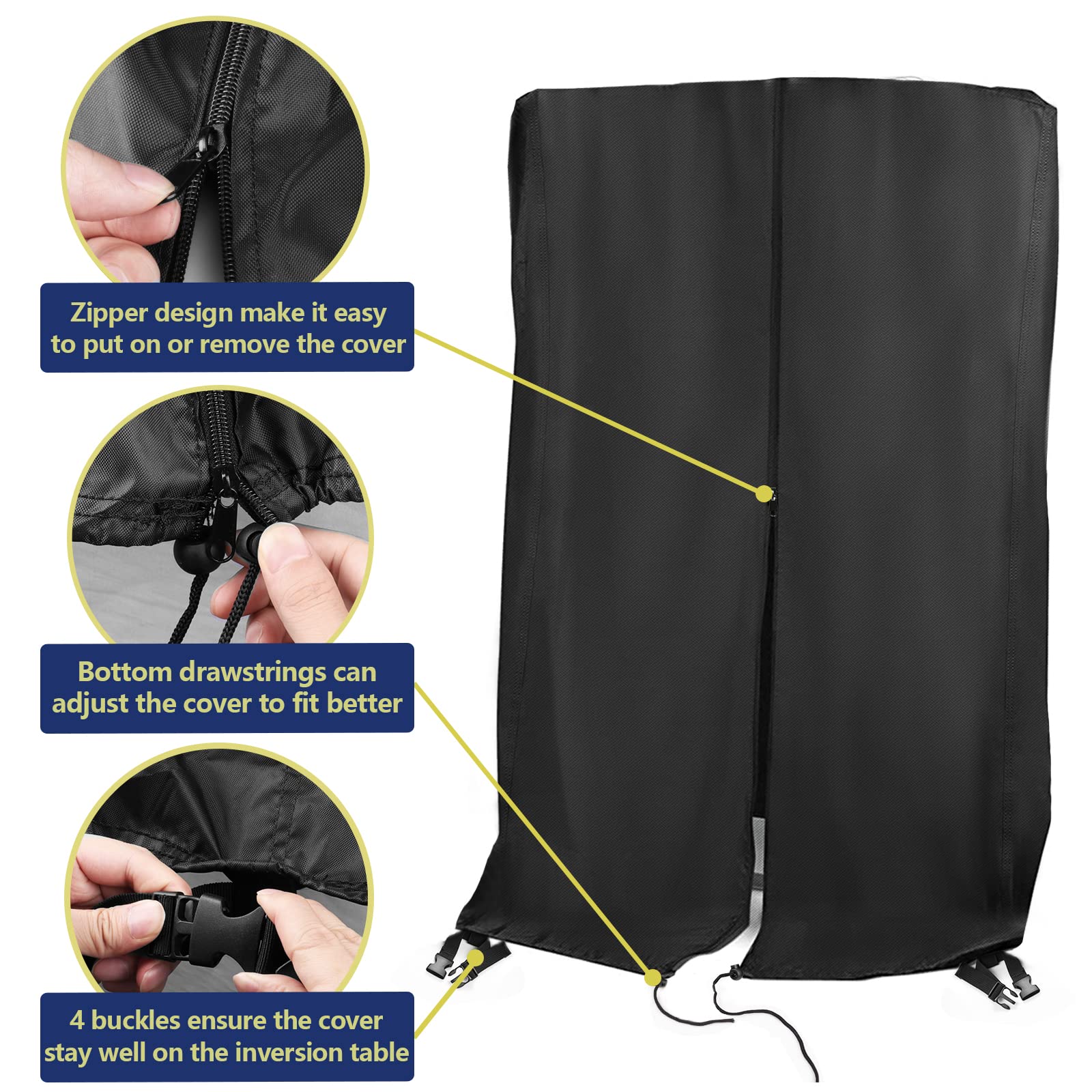 Guisong close-up of back zipper for easy access and simple removal benefit