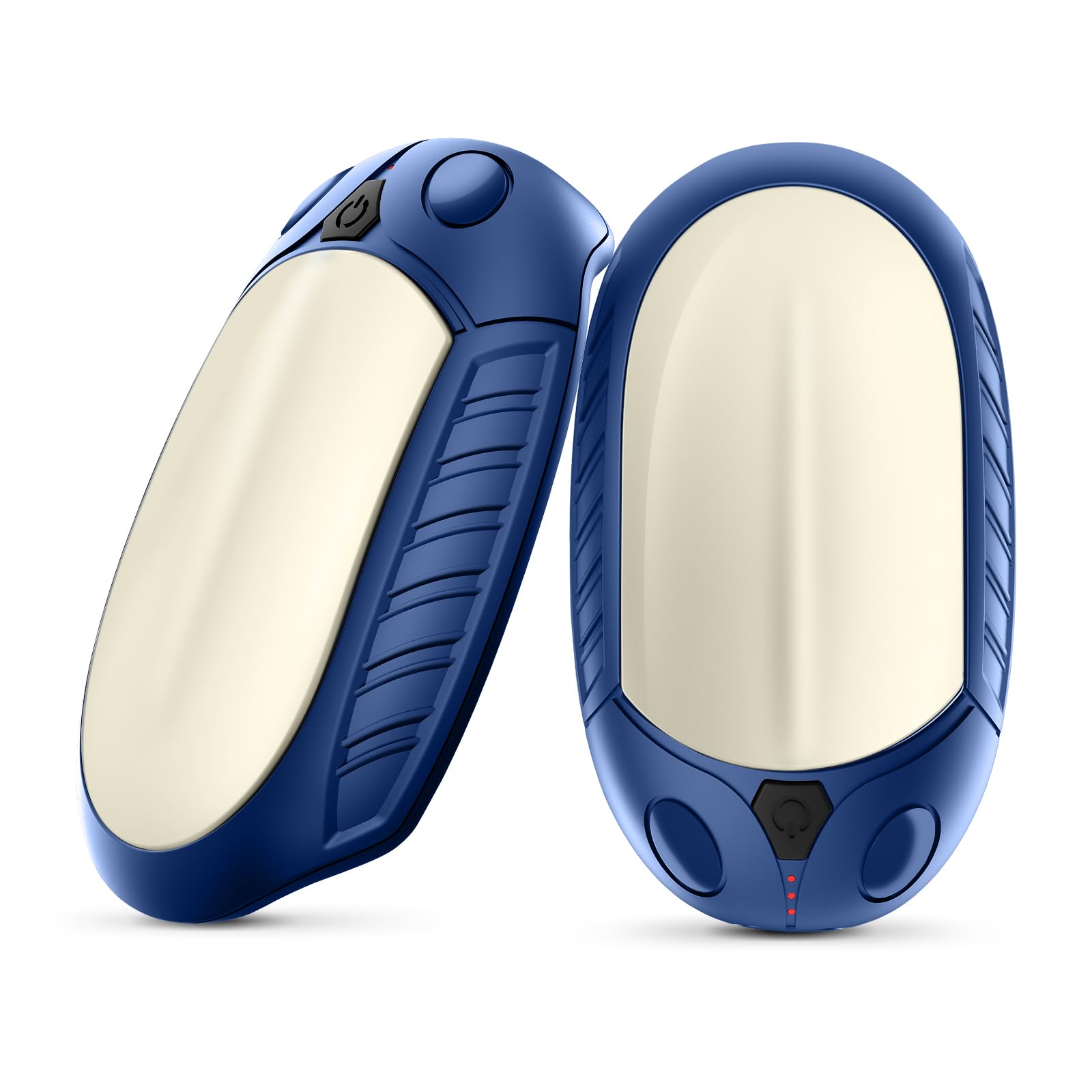 Gutimo front view blue showing compact design and immediate warmth benefit