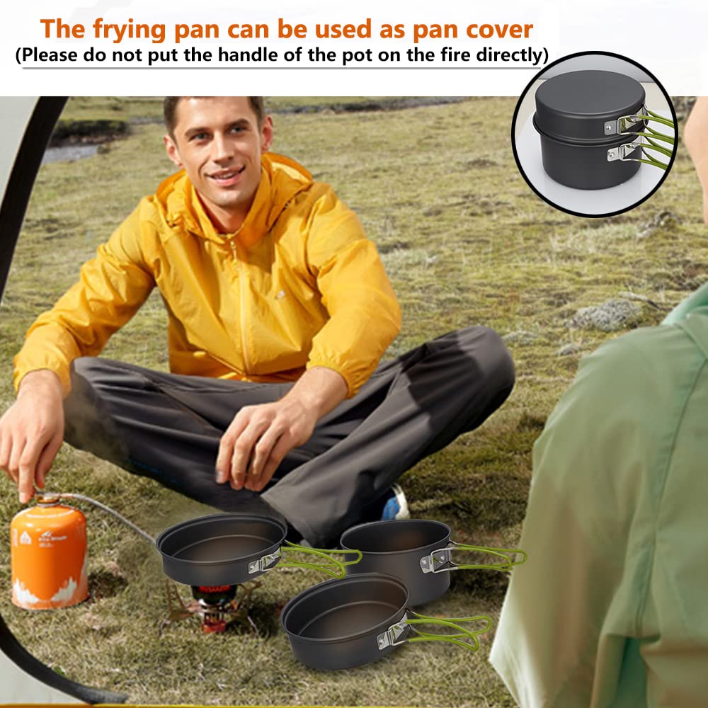 Gutsdoor bamboo spoon, soup spoon and BPA-free bowls ready for serving outdoors