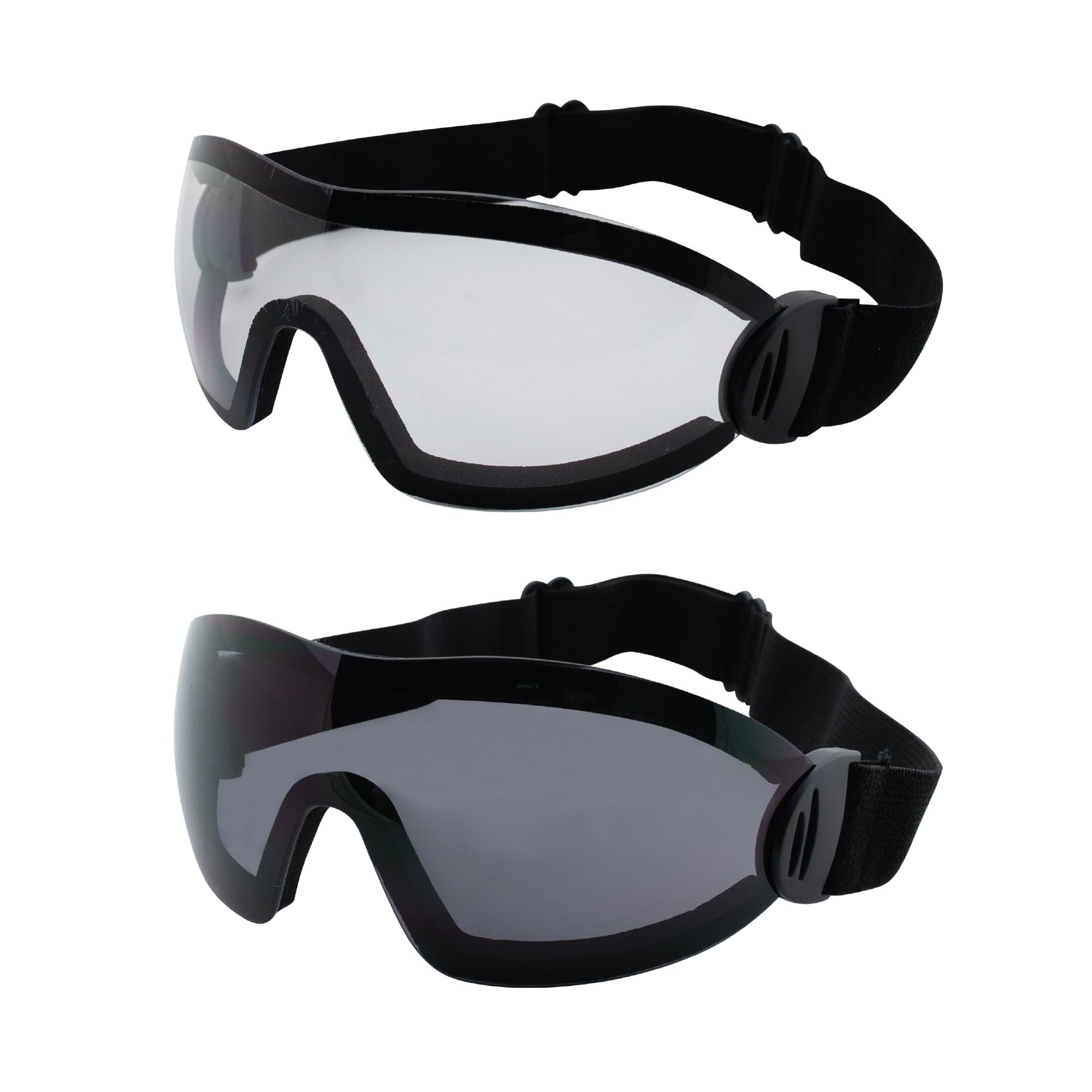 GV Flare front view showing clear and smoked lenses for versatile protection