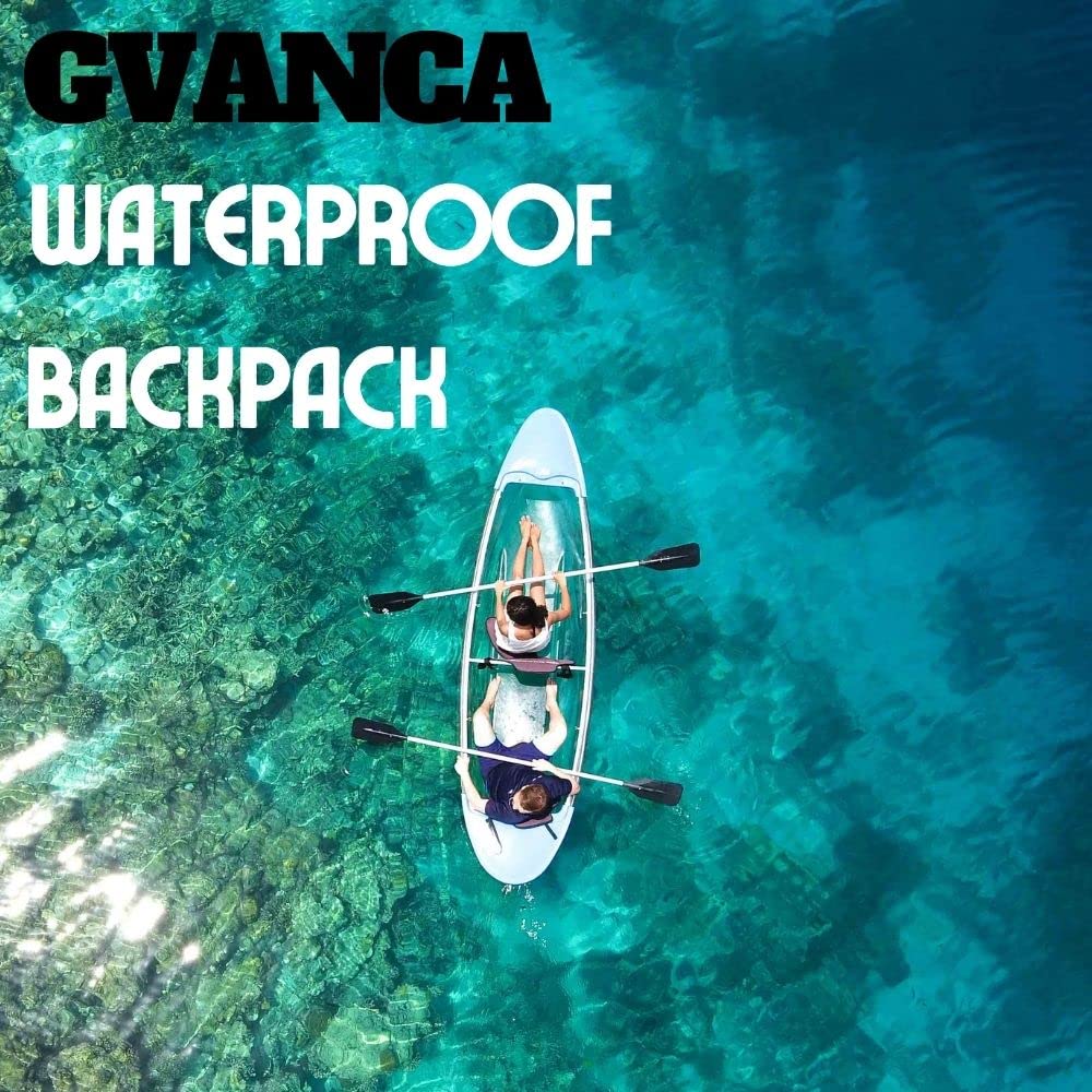 GVANCA backpack being loaded into a kayak, keeps gear dry during launches