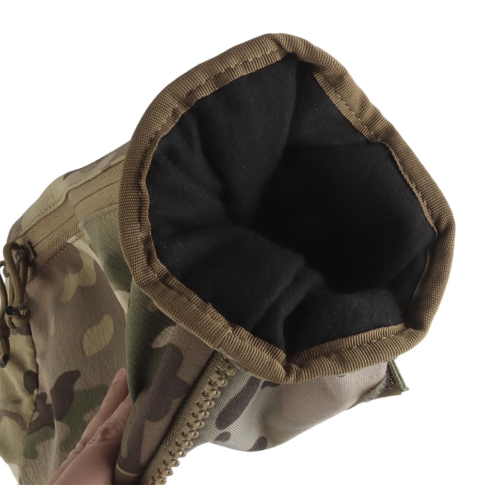 GYDEHUTJ zippered outer pocket detail secures essentials and extra warmers