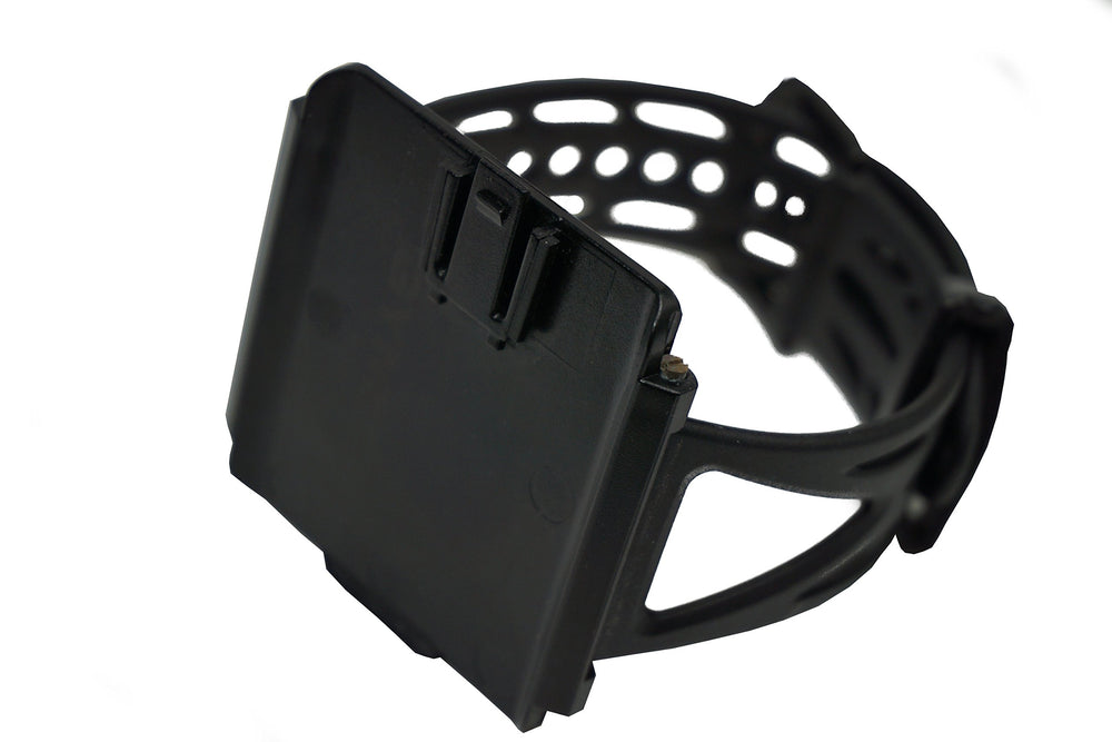 Gymboss worn while running demonstrating hands-free interval alerts and distraction-free training