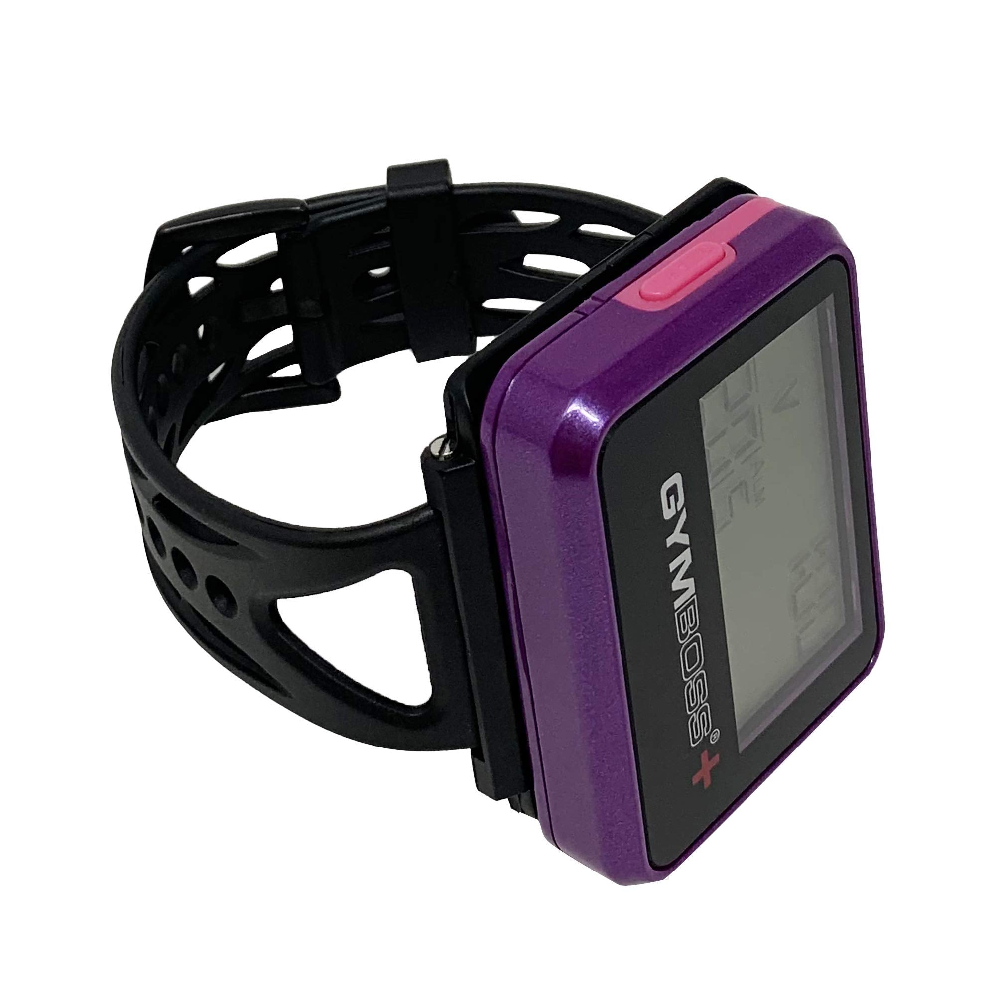 Gymboss unboxed with strap and clip showing included parts ready for setup