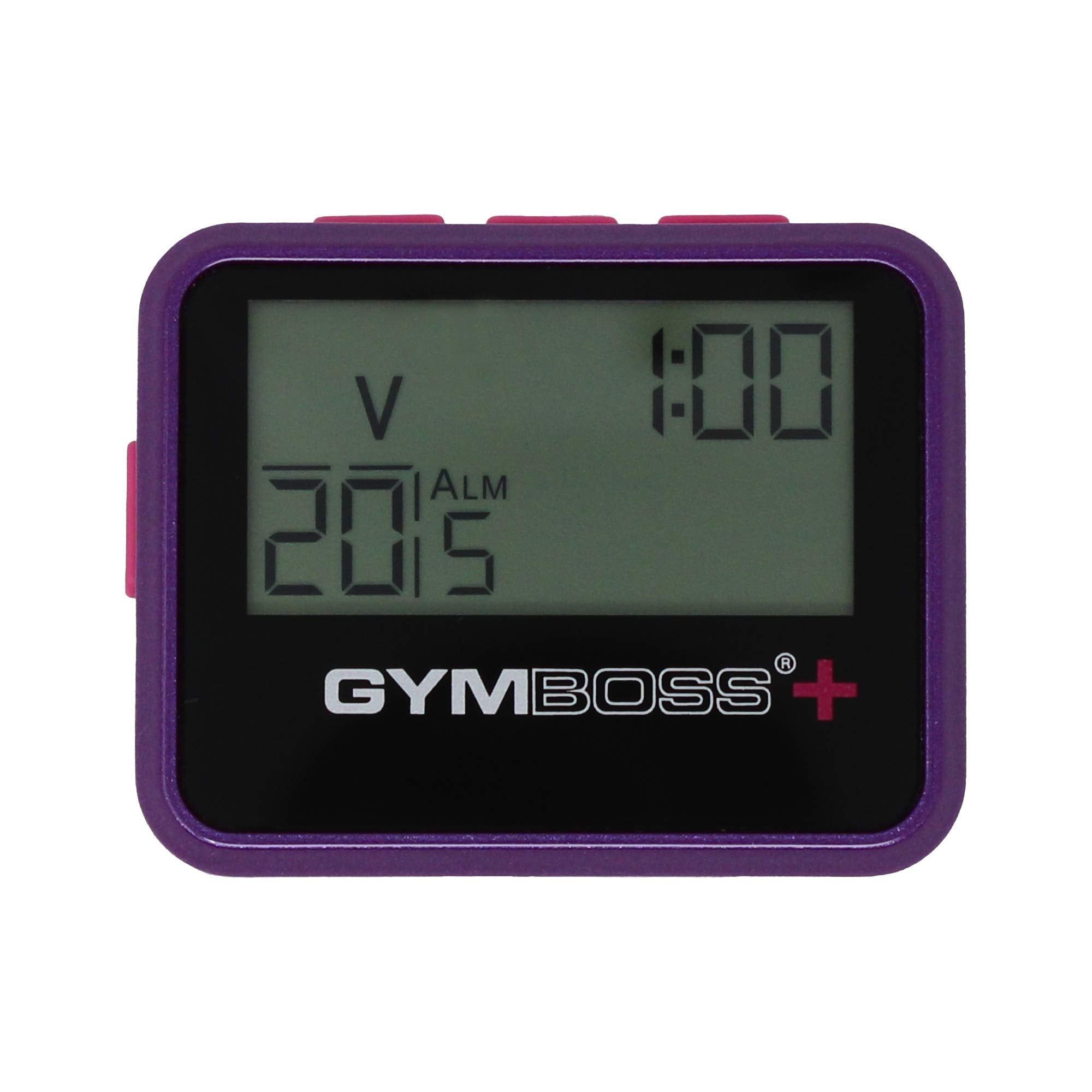 Gymboss close-up of buttons highlighting precise interval control and tactile feedback