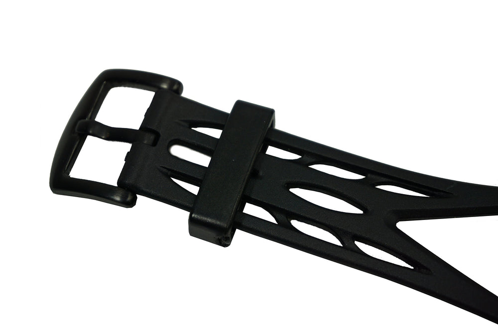 Gymboss beside ruler showing compact size, Gymboss pocketable and lightweight