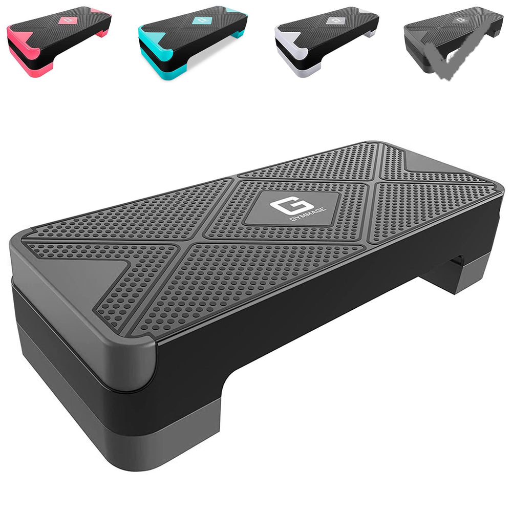 GYMMAGE stepper front view showing full platform and stability benefit