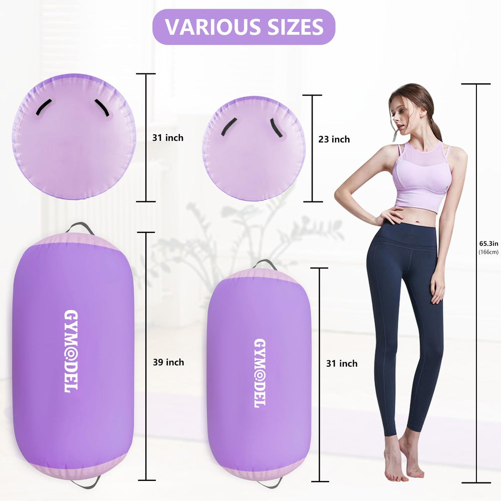 Gymodel folded compact in trunk illustrating easy storage benefit