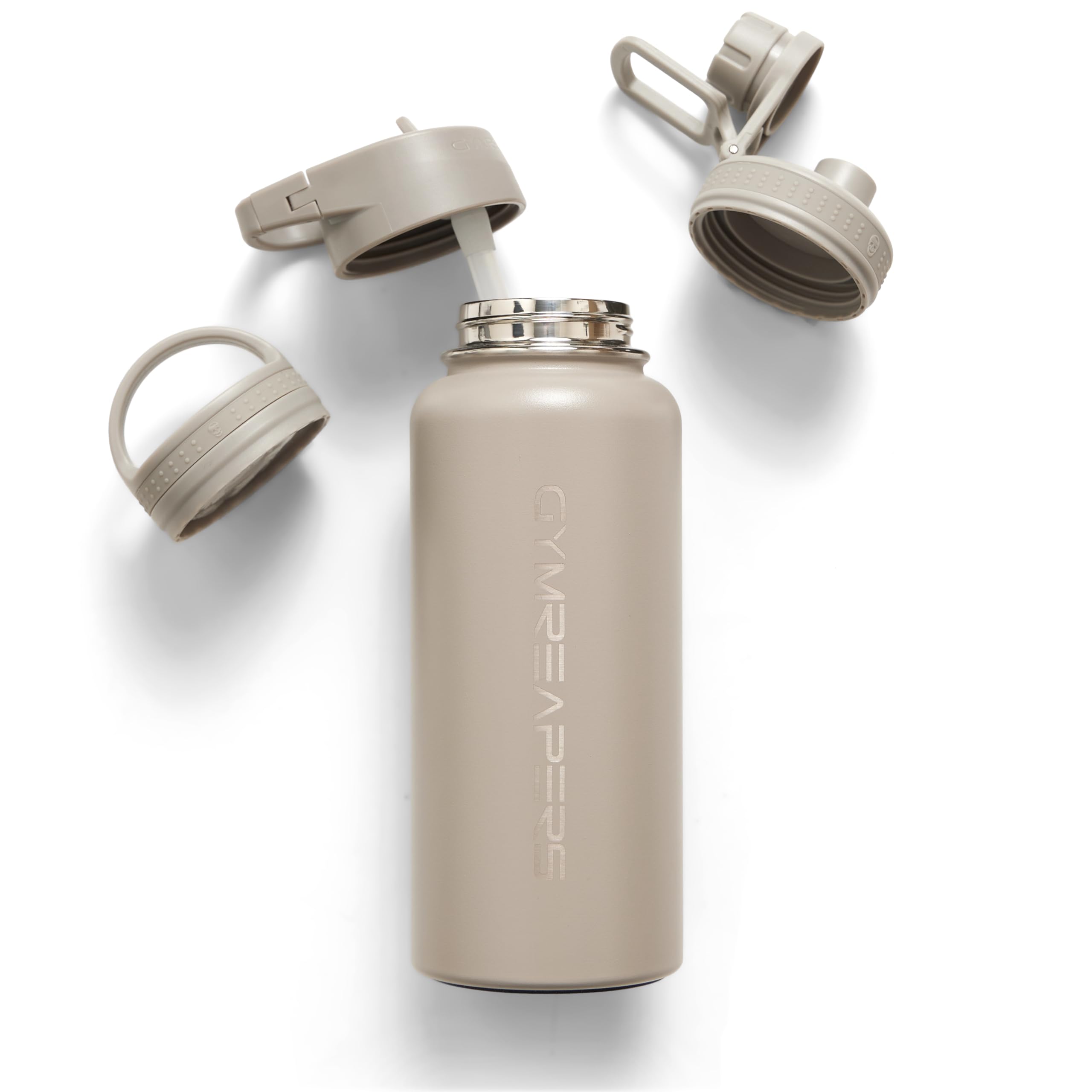 Gymreapers front view bottle showing durable design and long-lasting temperature control