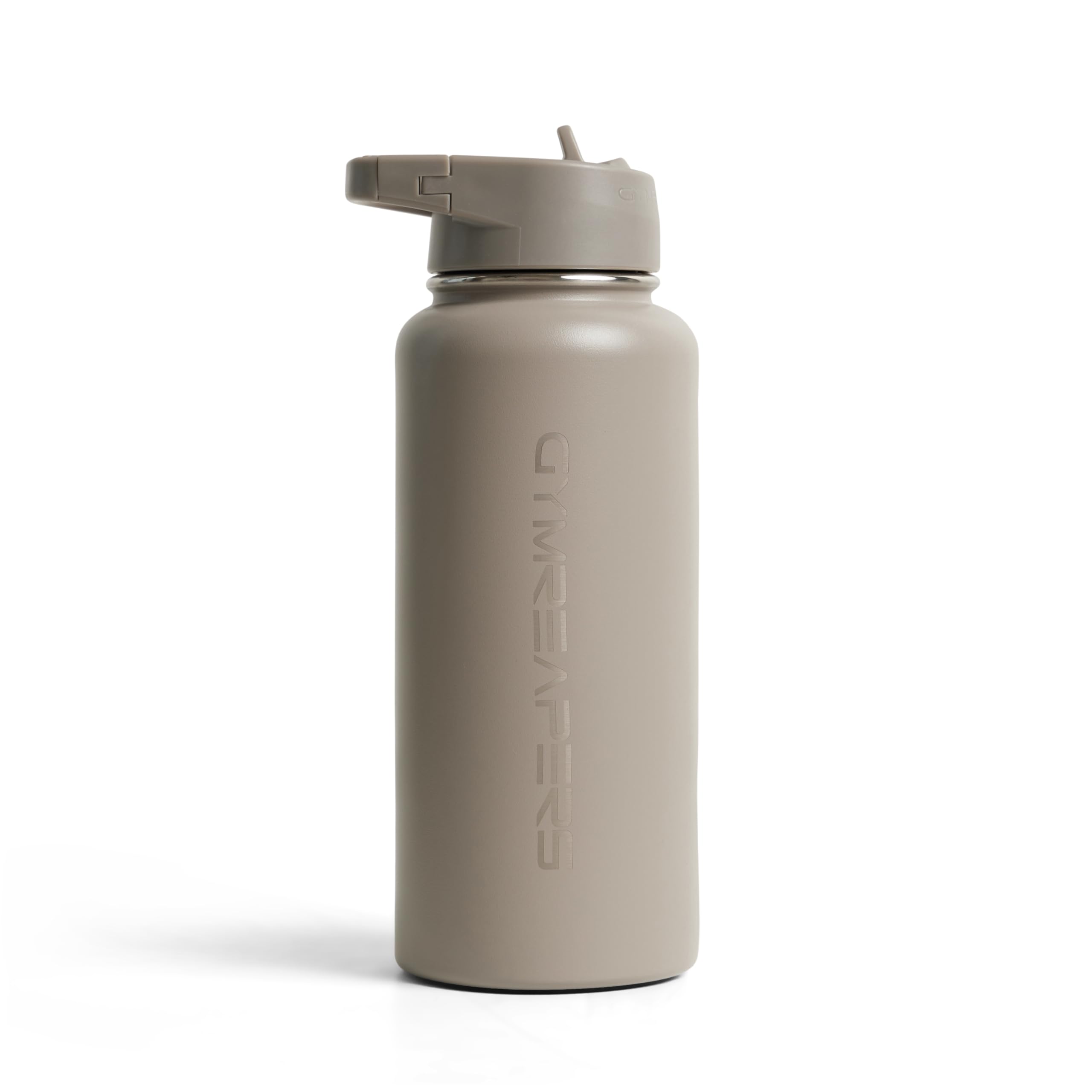 Gymreapers straw lid close-up highlighting easy sip access and leak resistance