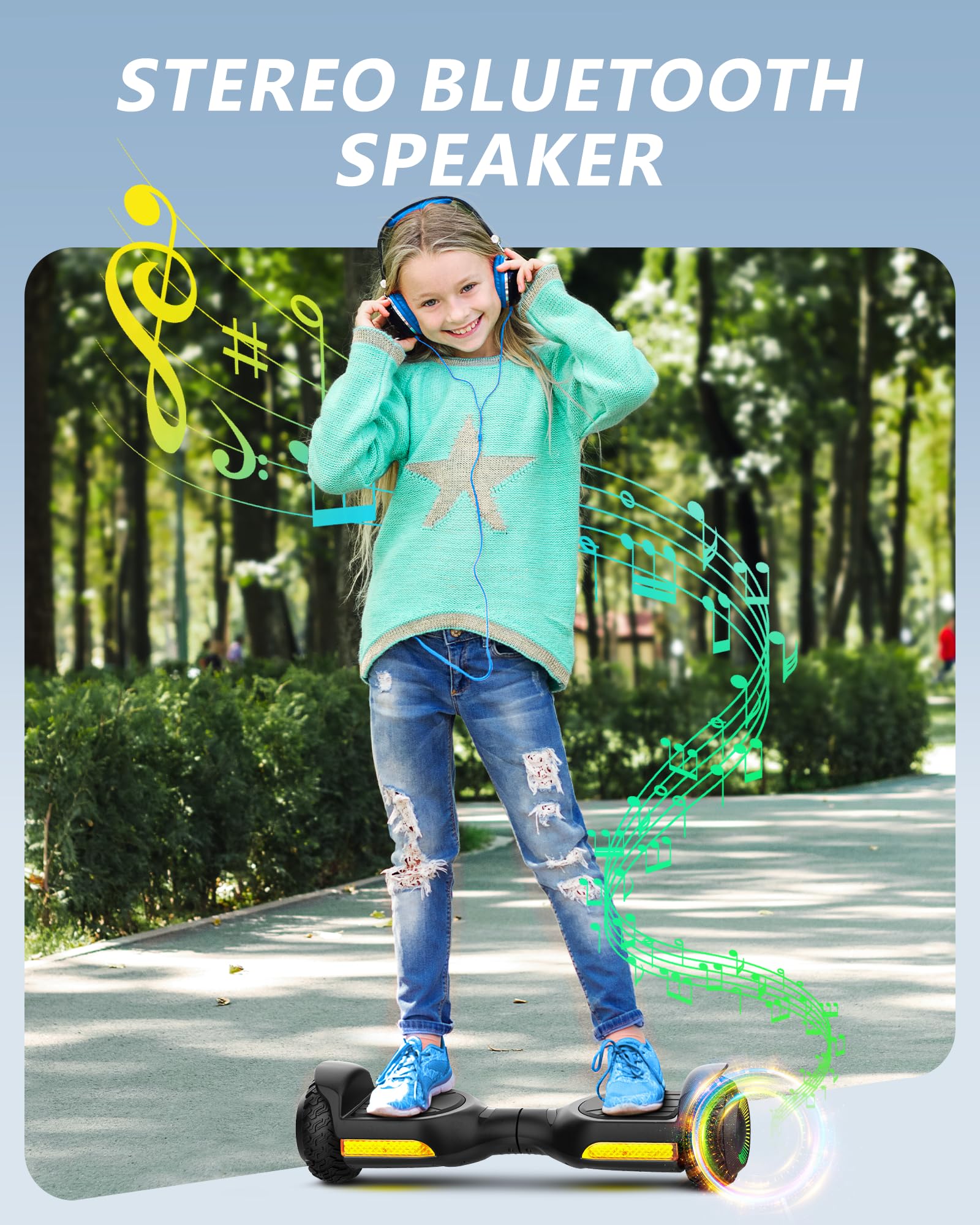 Gyroor G13 beside a backpack showing scale and portability benefits