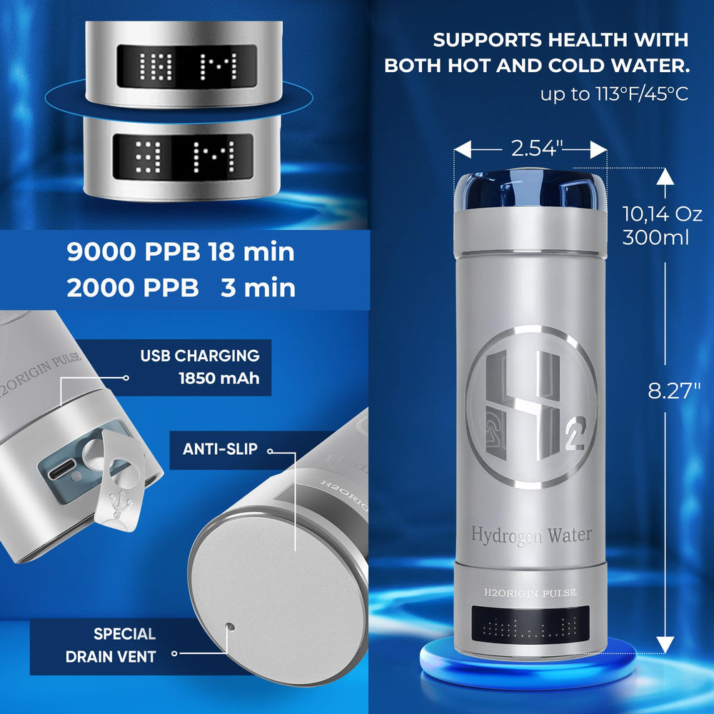 H2ORIGIN PULSE LED display close-up, clear control feedback for easy operation