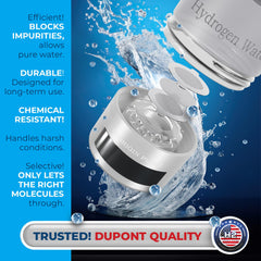 H2ORIGIN PULSE spray bottle detail, gentle misting option for quick refreshment
