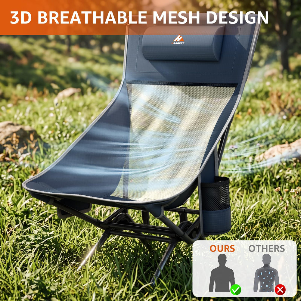 HAAGEEP adjustable headrest and contoured back for personalized support