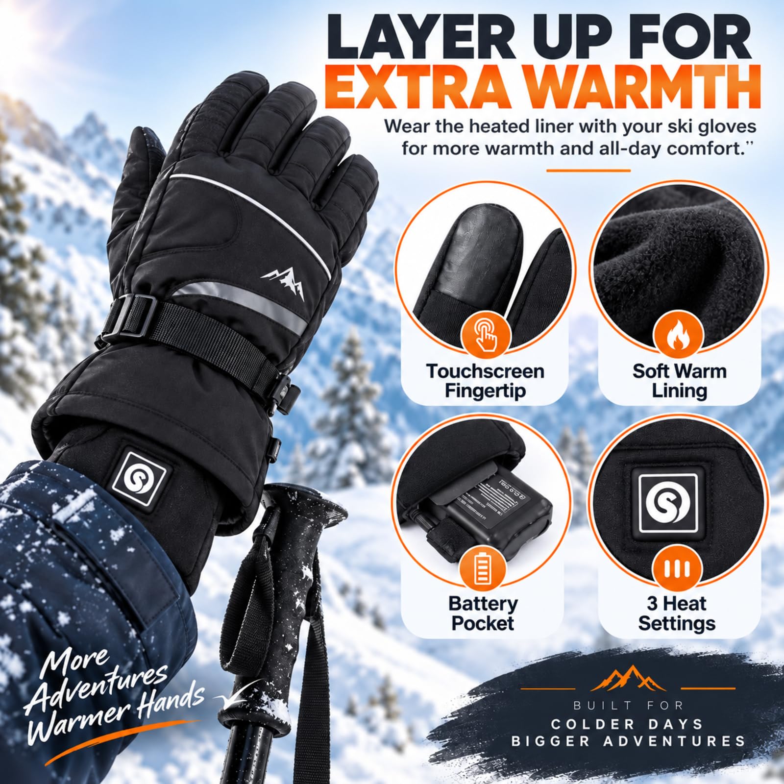 HAEGLAUV liners worn by cyclist showing warmth and mobility benefit