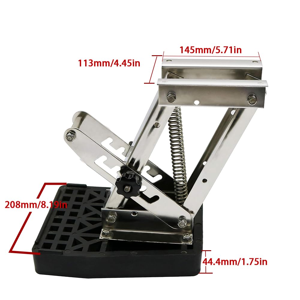 Haida close-up of 304 stainless steel frame highlighting corrosion resistance benefit