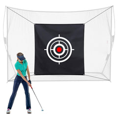Halloscume front panel view showing clear target for precise practice