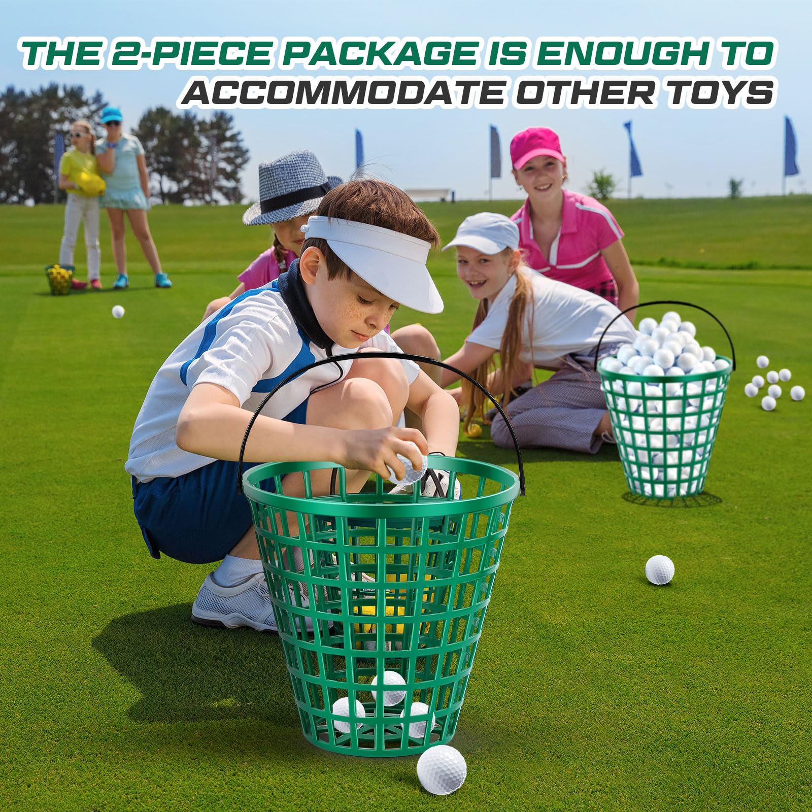 Halloscume lifestyle driving range use showing organized practice efficiency