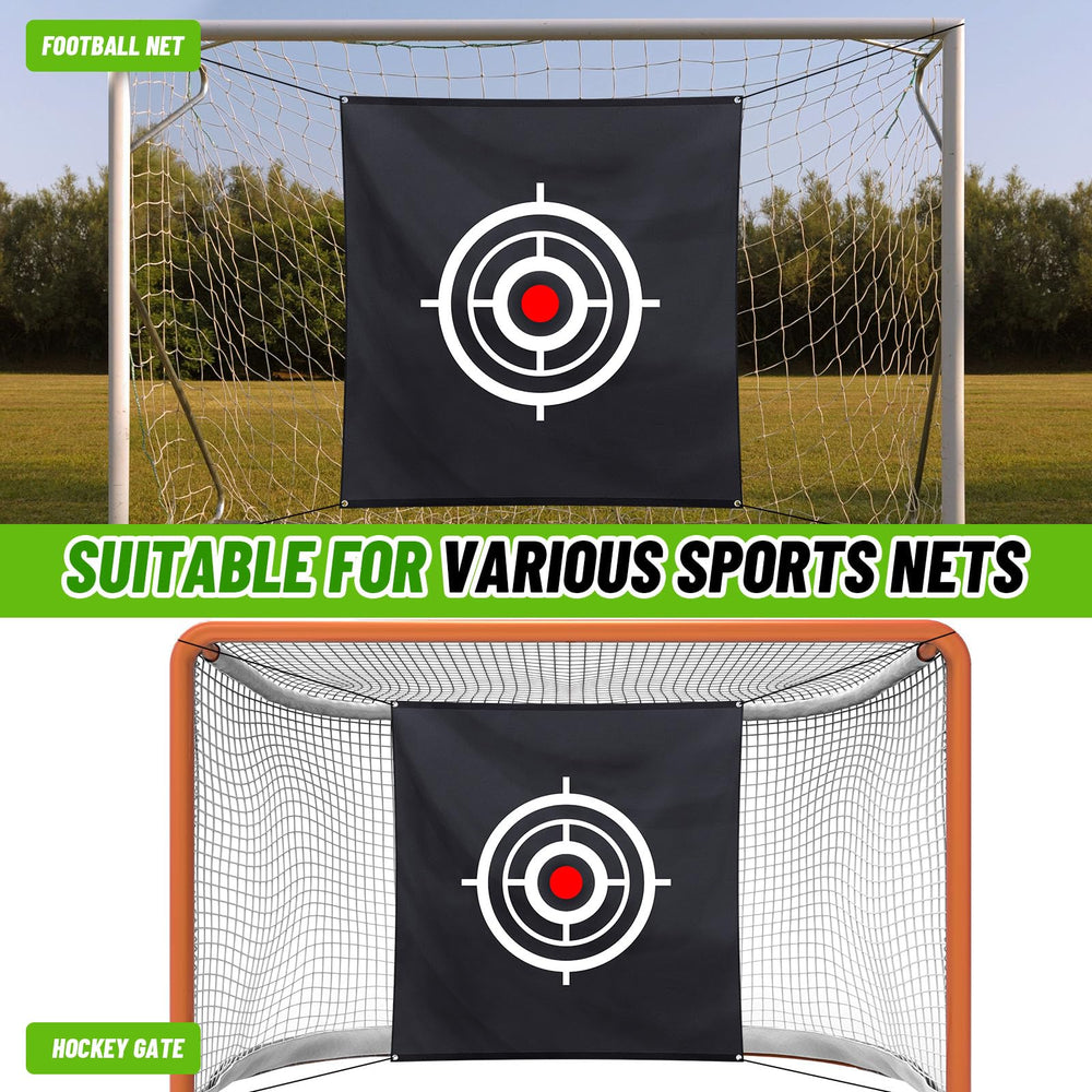 Halloscume straps and corner holes displayed for quick attachment