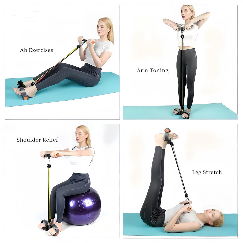 halonini in use seated row exercise illustrating full-body resistance training