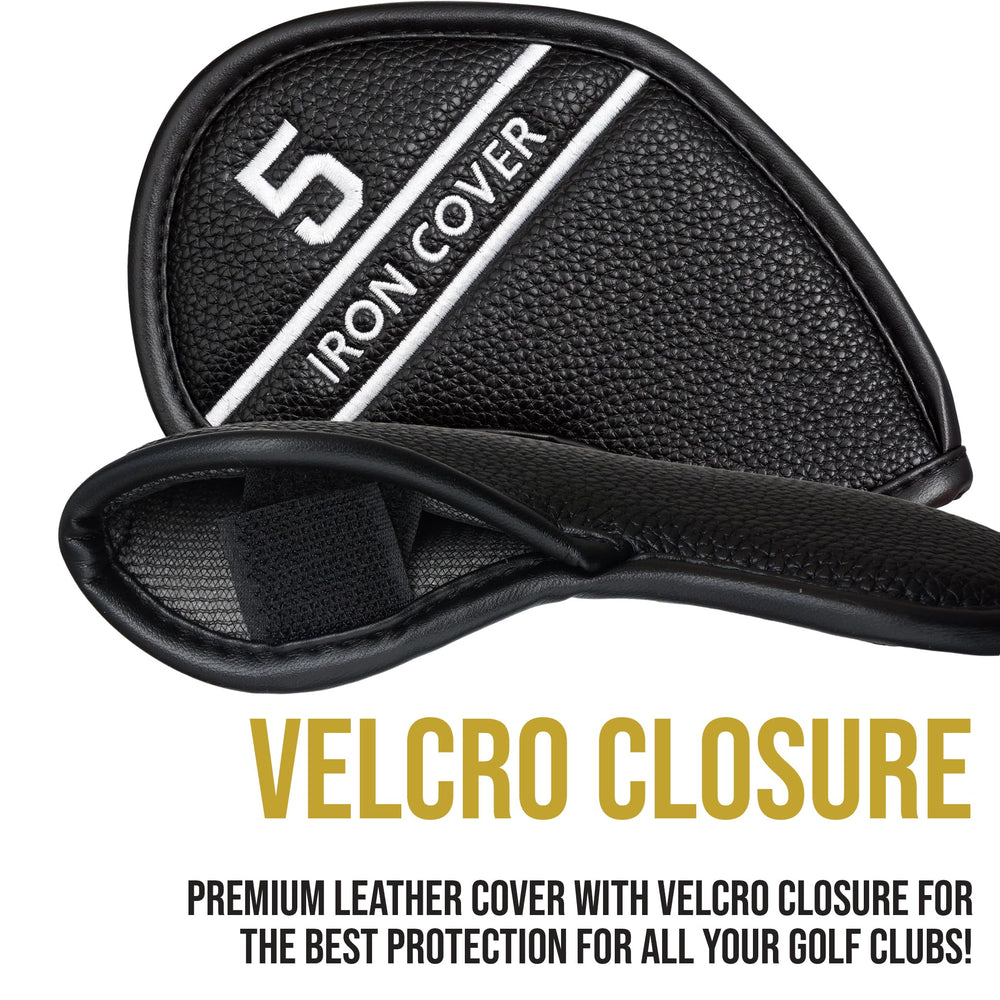 Hampton Distribution cover on iron in clubhead showing snug fit and reduced chatter during play