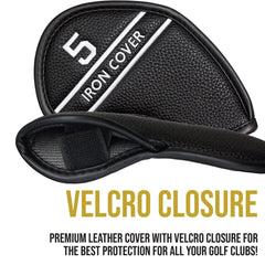Hampton Distribution cover on iron in clubhead showing snug fit and reduced chatter during play