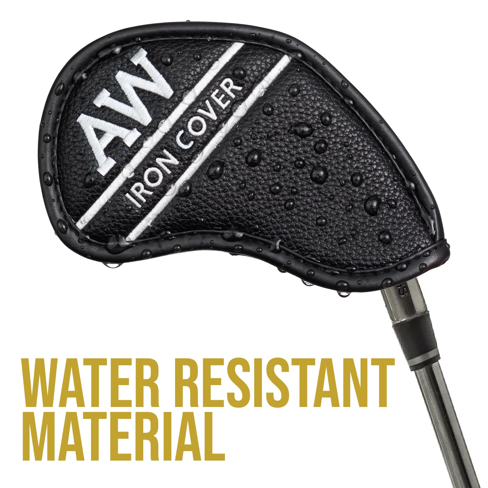 Hampton Distribution size comparison with an iron head demonstrating fit range and protective padding