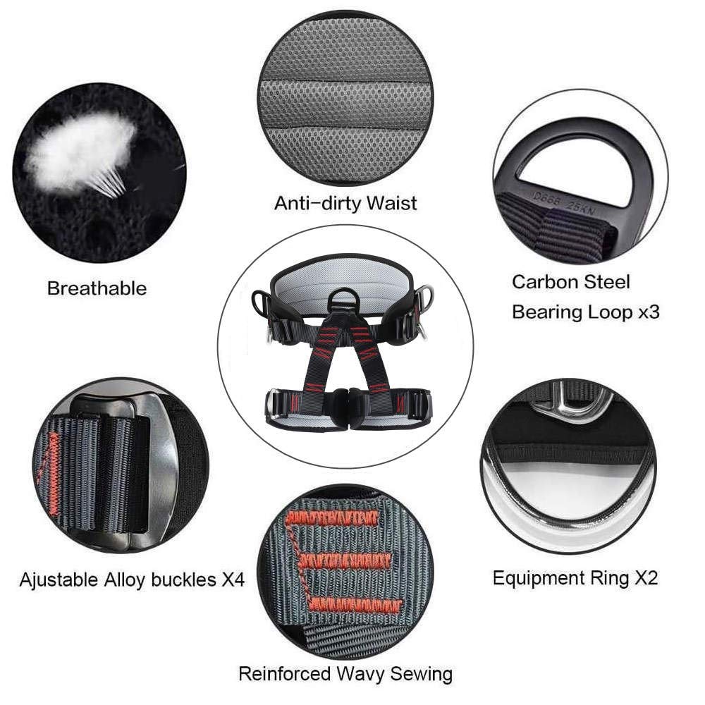 HandAcc harness on model showing scale and fit for larger adults