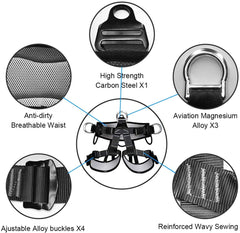 HandAcc waist and leg padding detail illustrating comfort and pressure relief