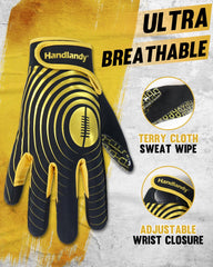 HANDLANDY back stretch fit detail showing breathable Spandex for comfort