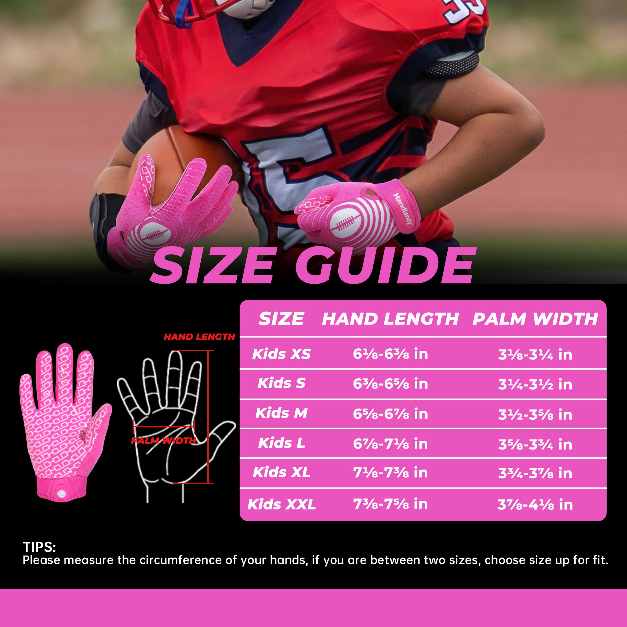 HANDLANDY close-up silicone palm texture for superior grip benefit