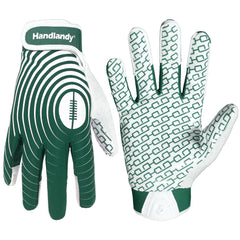 HANDLANDY front view of white gold gloves showing sleek fit and design benefit: secure grip