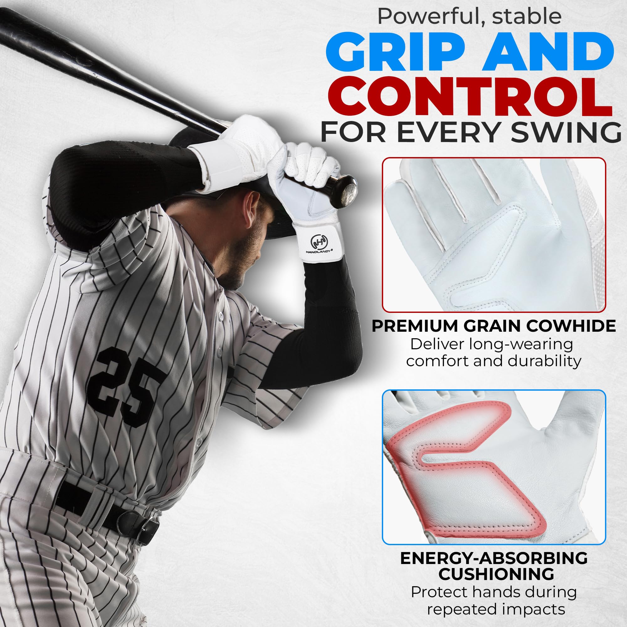 HANDLANDY mesh back close-up for breathability and airflow