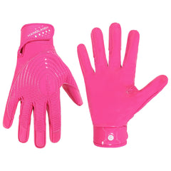 HANDLANDY pink gloves front view showing full glove and bold color benefit grip