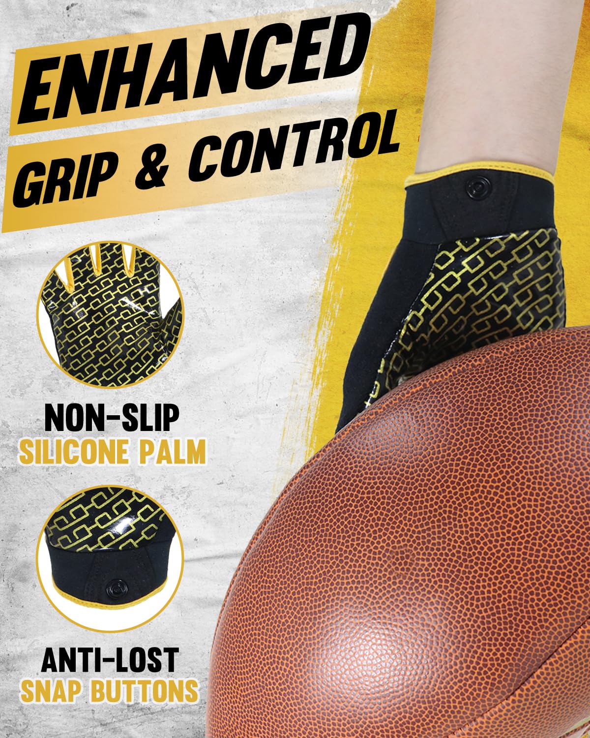 HANDLANDY close-up of sticky silicone palm improving ball control