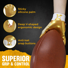 HANDLANDY tacky silicone palm close-up demonstrating superior ball grip