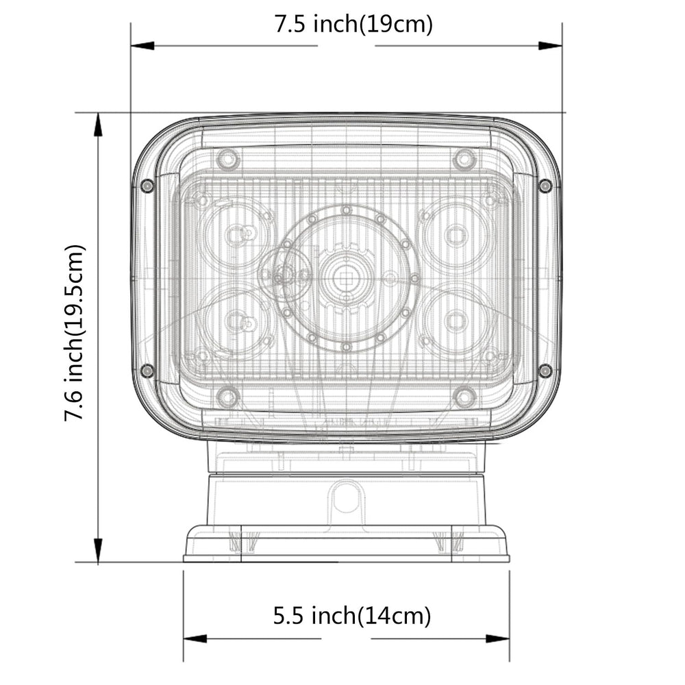 HANGXING beside a hand to show 6-inch size for easy portability