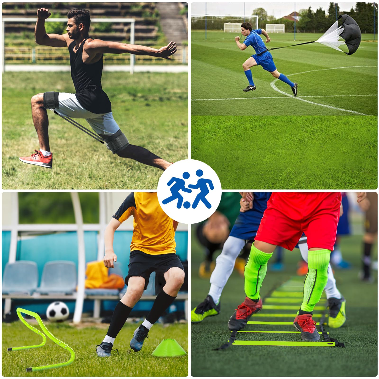 Haootadiy adjustable hurdles close-up showing height settings to boost explosive power