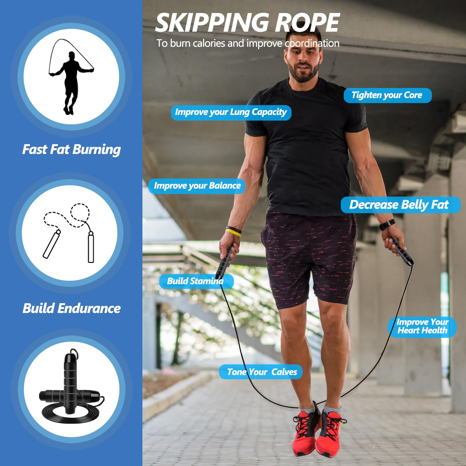 Haootadiy resistance bands and ankle straps detail to increase strength and sprint drive