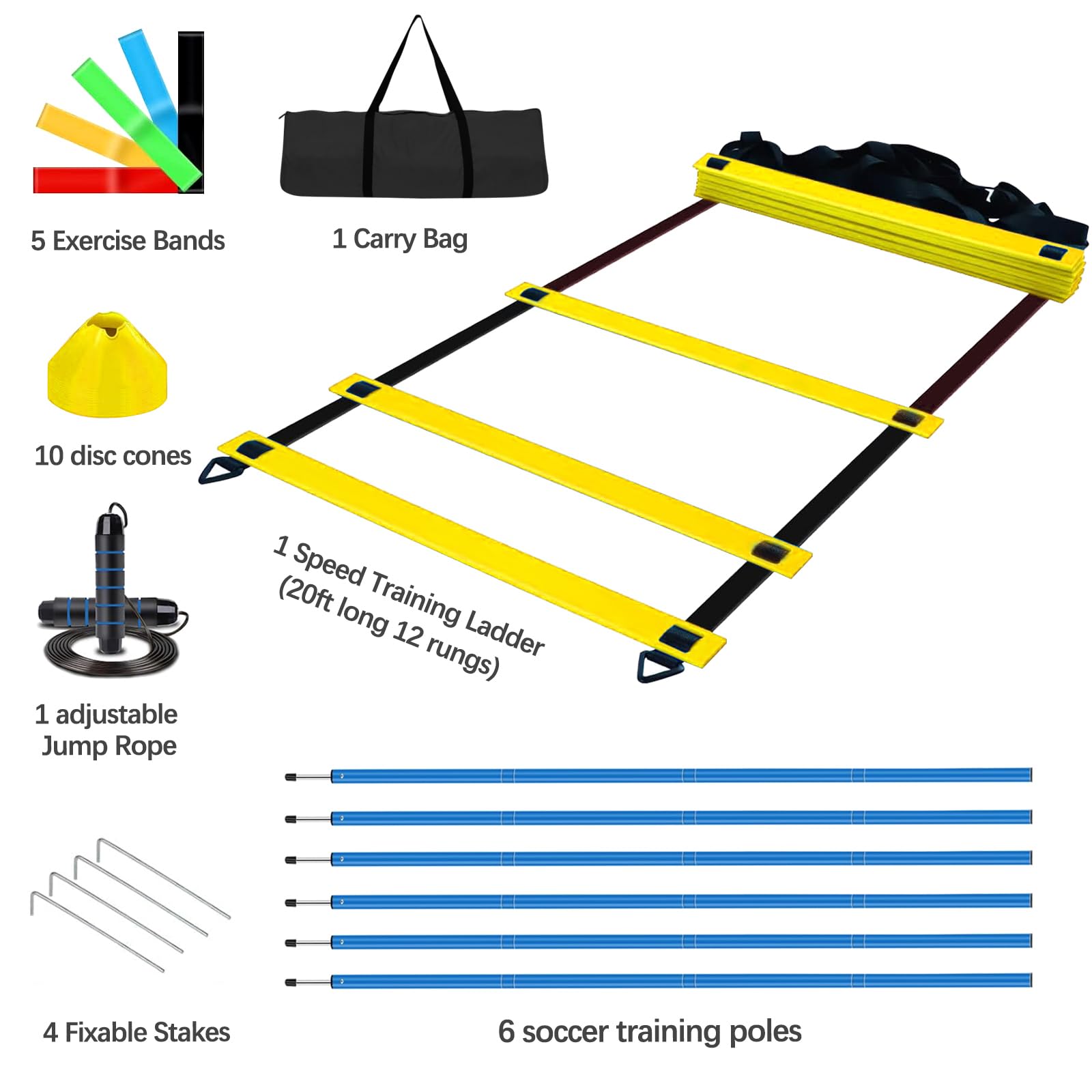 Haootadiy athlete running slalom on grass using poles showing improved agility