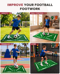 HAPBEAR mat in garage training scene demonstrating quiet indoor practice